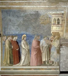La procesión de bodas de la Virgen, c.1305 (antes de la restauración)